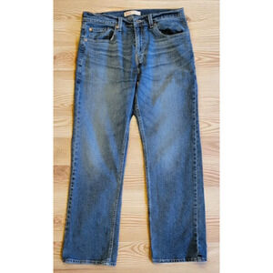 Mens Signature Levi's Relaxed Jeans 32 x 30 Blue Denim Pants Stretch